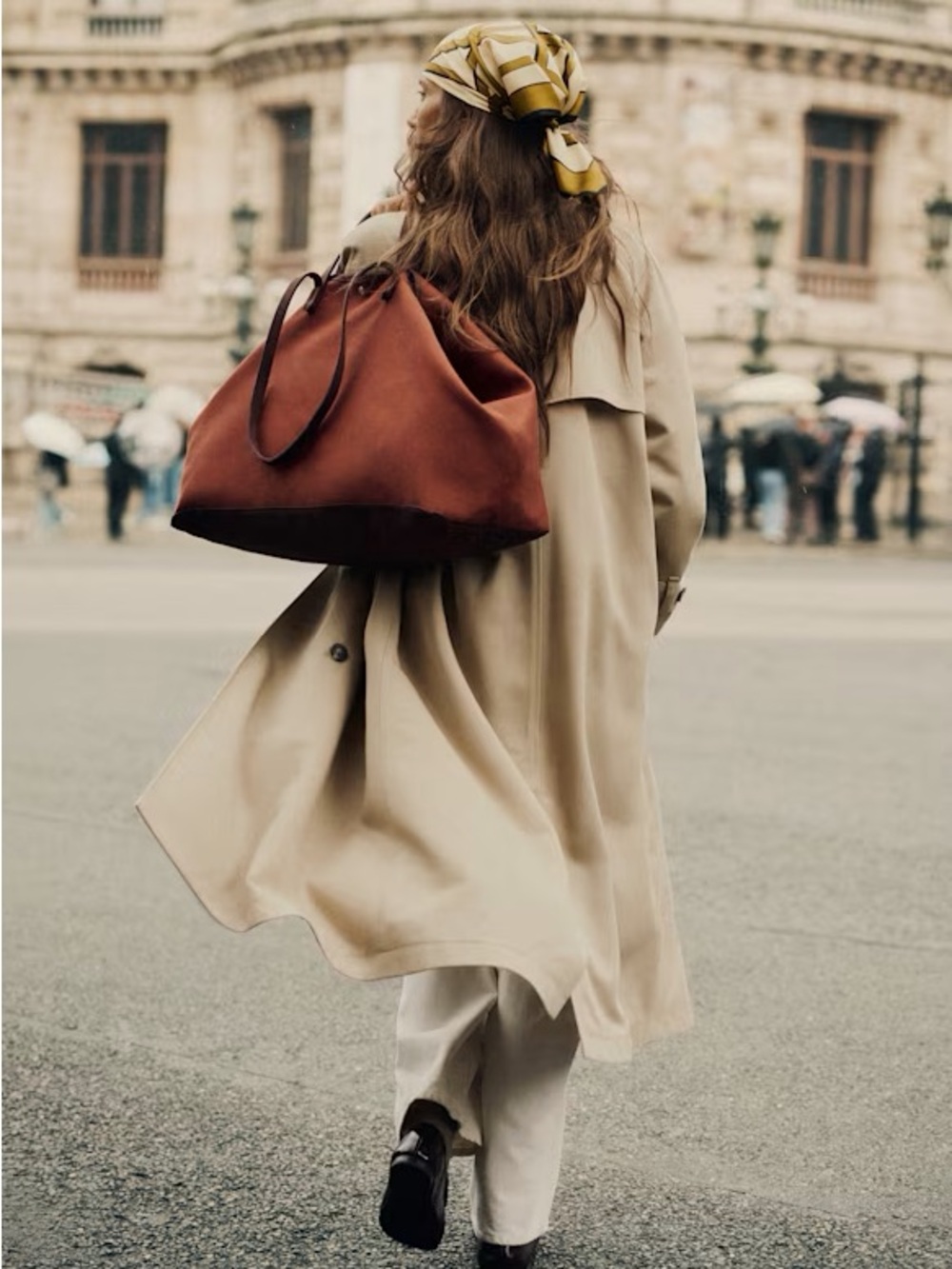 Pierce Beige Trench Coat with Belt - Picture 7 of 7